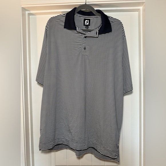 FootJoy Striped Golf Polo - Picture 1 of 2